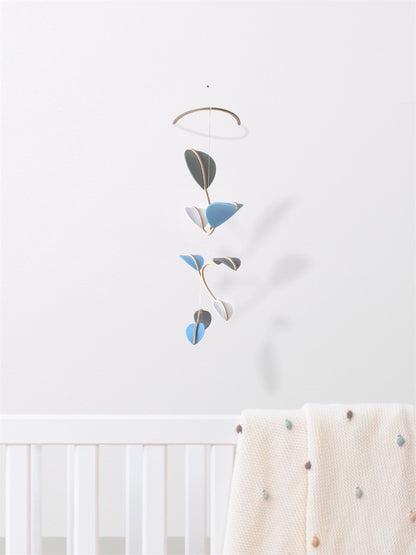 Wall Hanging Plant Mobile, Kinetic Artificial Plant Wall Art for Planted living Space, Leafy Office & Nature Nursery decor. Alternative Gift

Felt Leaf Mobile can be used as a ceiling hanging mobile or as a wall hanging plant mobile. 

Elevate your space with this versatile Midcentury Modern Mobile, designed for both nurseries and adult living areas. Crafted from natural wood with deep teal and green shades of soft felt, this handmade nursery mobile embodies a minimalist and Scandinavian aesthetic.