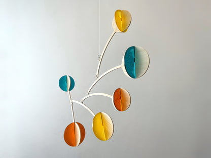 Teal mobile, Orange mobile, yellow mobile, wooden mobile, handmade mobile. Calder mobile, mobile and Baby mobile. Moon Mobile, vintage mobile and kinetic mobile. Abstract Art, Hanging Mobile and Kinetic Mobile. Modern Mobile. Mid Century Modern and Hanging Sculpture, retro mobile