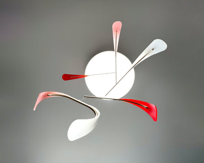 Bloom Mobile - The Illuminist - Mobiles Kinetic Mobile Kinetic Art  Kinetic Sculpture Crib Mobile Baby Mobile Nursery Mobile Mobile Art Mid Century Art  Mid Century modern Calder mobile mobiles for adults furniture and decor Hanging Art Mobile Art spinning mobile Modern Art Contemporary Art  Hanging mobile Calder-inspired